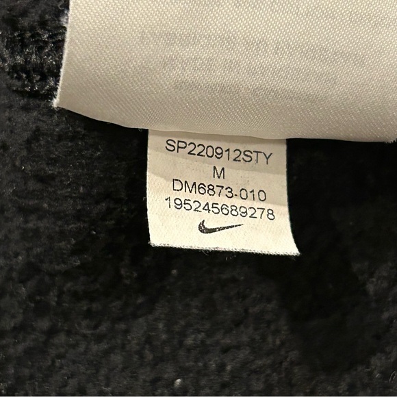 Nike Sportswear Sport Essentials+ Pullover Hoodie Black Blue Size Medium - Picture 7 of 7